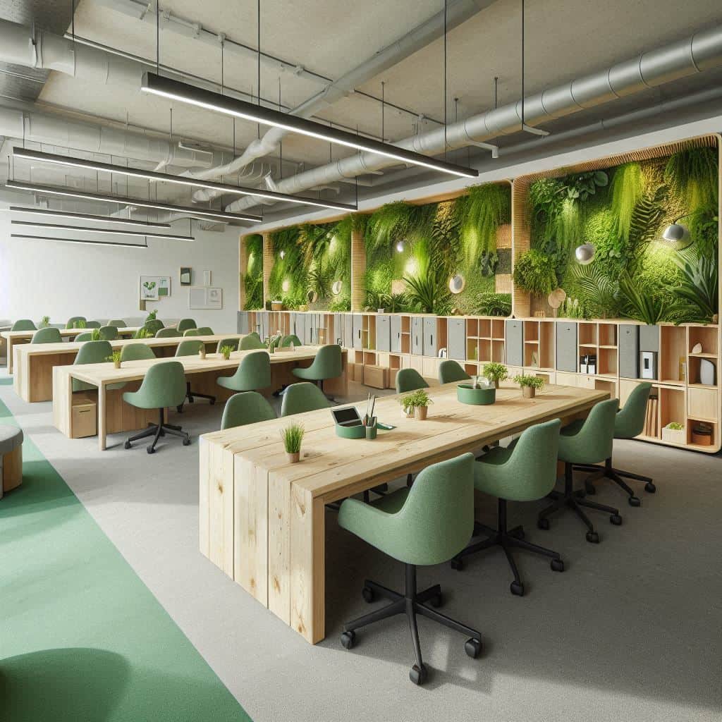 小型科技企业写字楼办公前台区部署大型盆景绿植时访客流向指示标识应如何并列